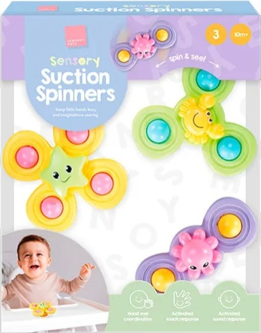 Sensory Suction Spinner 3pk