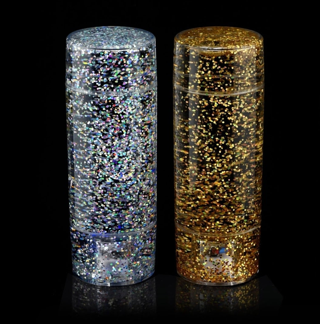 Gold and Silver Glitter Shake and Shine (pk2)