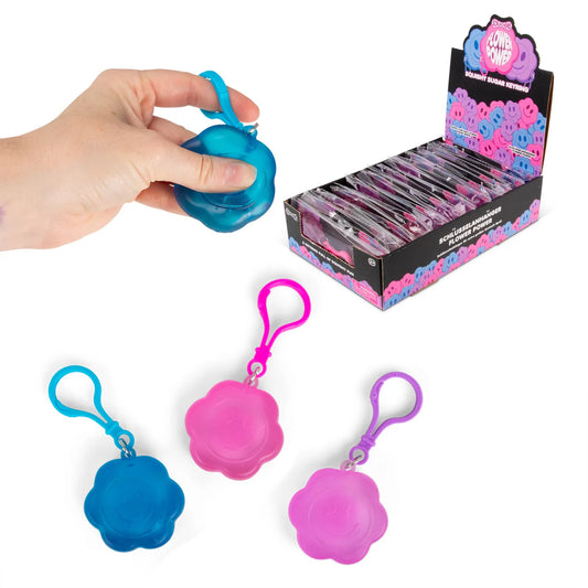 SCRUNCHEMS FLOWER POWER SUGAR KEYCHAIN